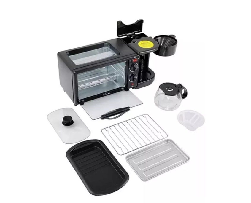 Horno Eléctrico Para Desayunos 3 En 1