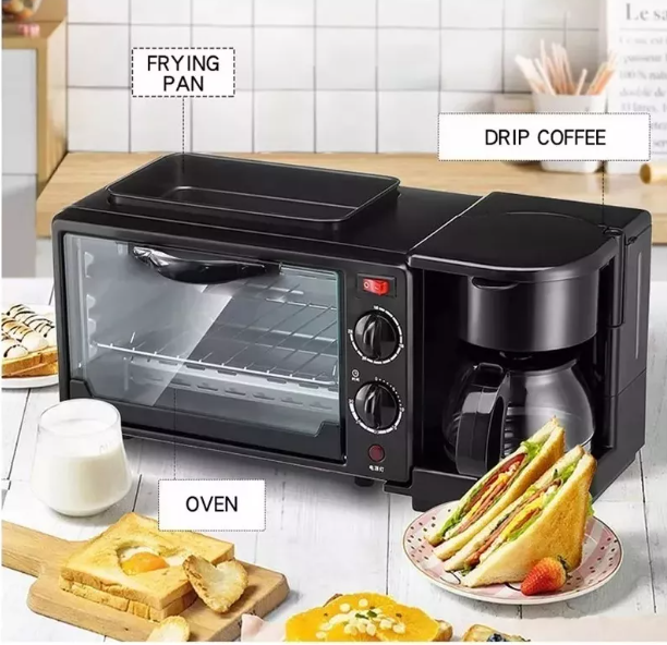 Horno Eléctrico Para Desayunos 3 En 1