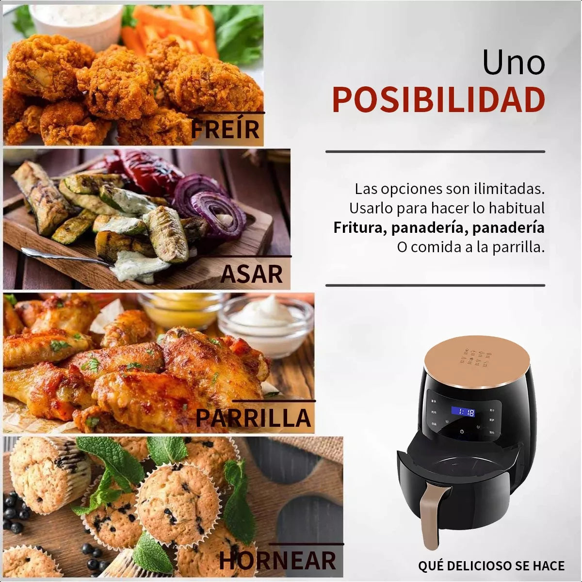 Freidora de Aire Inteligente 4.5lt